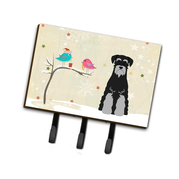Jensendistributionservices Christmas Presents Between Friends Standard Schnauzer Black & Grey Leash or Key Holder MI1708678 - main